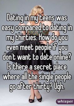dating pool after 30
